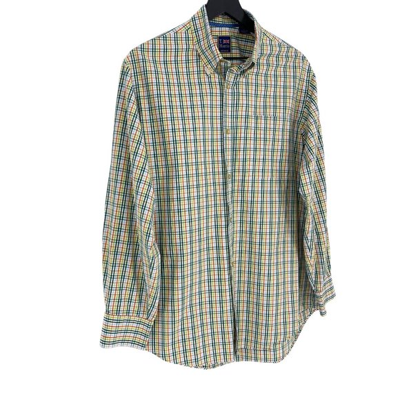 T.HARRIS LONDON Tattersall Plaid Button Down Shirt - Picture 3 of 16
